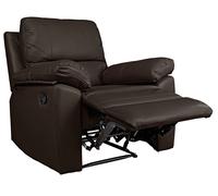 Argos Home Toby Faux Leather Manual Recline Chair -Chocolate