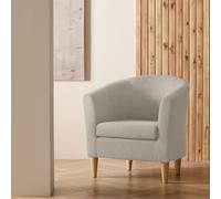 Argos Home Tub Fabric Chair - Natural