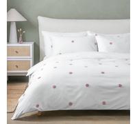 Argos Home Tufted Pink Polka Dot Bedding Set - Double