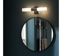 Argos Home Twin 2 Light Bathroom Wall Light - Chrome