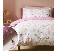 Argos Home Unicorn Storybook White Kids Bedding Set - Single