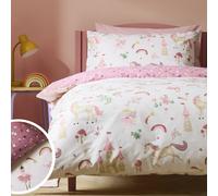 Argos Home Unicorn Storybook White Kids Bedding Set- Toddler
