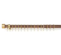 Argos Home Walnut Extendable Curtain Pole - 110cm - 300cm