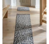 Argos Home Washable Floral Black Runner & Mat Set - 180x57cm