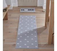 Argos Home Washable Paw Grey Runner & Mat Set - 180x57cm