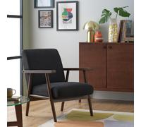 Argos Home Watson Self Assembly Wood Accent Chair -Dark Grey