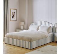 Argos Home Windsor Double End Lift Ottoman Bed - Blue Stripe