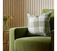 Argos Home Woven Check Cushion - Green - 43x43cm