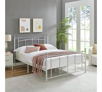 Argos Home Yani Kingsize Metal Bed Frame - White