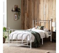 Argos Home Yani Single Metal Bed Frame - White