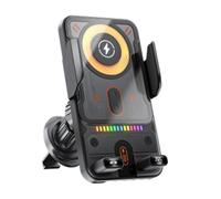 Argumub 2026 Upgraded Wireless Fast Charging Car Mount, Inductive Car Phone Holder, Automatic Clamping, 360° Rotation, Air Vent Mount (Black)