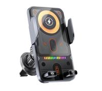 Argumub 2026 Upgraded Wireless Fast Charging Car Mount, Inductive Car Phone Holder, Automatic Clamping, 360° Rotation, Air Vent Mount (Silver)