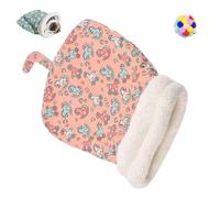 Argumub Cozy Pet Nest for Cats And Dogs, Pocket Bed The Snuggly Hideaway for Small Pets, Winter Warm Sleeping Bag Cave Bed (A pink for 7.5kg(16.5lbs))
