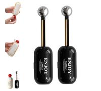 Argumub Eptchn Handy Roller, Reusable Lint Roller for Clothes, Magic Sticky Lint Roller with Hidden Hair Removal Brush (2pcs-Black)