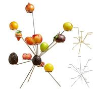 Argumub Exploded Fruit Bowl, Tiered Fruit Bowl, Display Bowl, Fireworks On The Dinner Table (Silver*1)