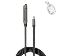 Argumub Invisible Holder Charger Cable With Stand, 2-In-1 Invisible Holder Charger Cable - Fast Charging Cord With Built-In Phone Stand (USB-A to TYPE-C（65W）, BUY 1)