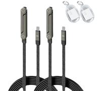 Argumub Invisible Holder Charger Cable With Stand, 2-In-1 Invisible Holder Charger Cable - Fast Charging Cord With Built-In Phone Stand (USB-A to TYPE-C（65W）, BUY 2)