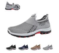 Argumub Jarv Cooling Comfort Sneaker, Atlacoast Shoes for Men, Mesh Breathable Anti-Slip Slip-On Walking Shoes, Hiking Shoes (Gray, Adult, Men, 11, Numeric, UK Footwear Size System, Medium)