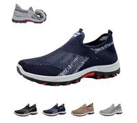 Argumub Jarv Cooling Comfort Sneaker, Atlacoast Shoes for Men, Mesh Breathable Anti-Slip Slip-On Walking Shoes, Hiking Shoes (Blue, Adult, Men, 11, Numeric, UK Footwear Size System, Medium)