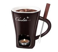 Argumub Meltie Cup, Meltiecup Handcrafted Fondue Cup, Chocolate Melting Tea Light Mug (Black)