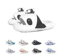 Argumub Sharklas, Shark slides,Cloud Shark slippers, Super Soft Sharklas Originales (Panda Shark, Adult, Women, 9, Numeric Range, UK Footwear Size System, 10.5, Medium)