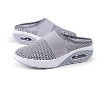 Argumub Stylendy Orthopedic Loafers, Air Cushion Slip-On Walking Shoes Orthopedic Diabetic Walking Shoes (Light Gray, Adult, Women, 2, Numeric, UK Footwear Size System, Medium)