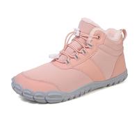 Argumub Winter Barefoot Shoes Womens Mens, Hike Grounding Footwear for Winter, Hike Barefoot Shoes for Walking, Hiking, Outdoor (C-Pink, Adult, Women, 4, Numeric, UK Footwear Size System, Medium)