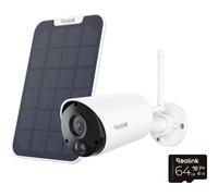 Argus Series 2K 3MP Battery WiFi Outdoor Security Camera with Solar Panel + 64GB