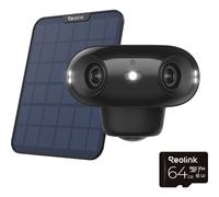 Argus Series 4K 180 Battery WiFi Outdoor Security Camera with Solar Panel + 64GB