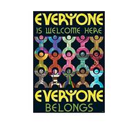 Argus Trend Enterprises Everyone is Welcome here Poster, 13.375" x 19"