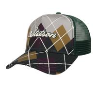 Argyle Check Trucker Cap by Stetson