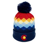 Argyle Colorado Mountain Rainbow Beanie