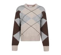 Argyle Oversized Alpaca Blend Jumper - female - Tommy Hilfiger - Round-neck Knitwear - Multicolor - S - Knitwear S
