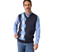 Argyle Slipover - Lightweight Casual Sleeveless Jumper Tootal Navy XXL