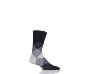 Argyle Socks Men's Burlington Clyde Cotton Blend Various Colours 6.5-11 - 1 Pair