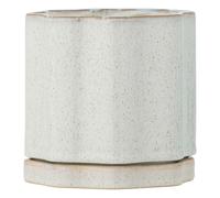 Argyle stoneware flowerpot Grey one size