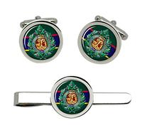 Argyll and Sutherland Highlanders, British Army Cufflinks and Tie Clip Set