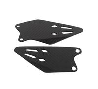 ArhAr For ZX-6R ZX6R 2019 2020 2021 22 Real Carbon Fiber Motorcycle Heel Guard Rearset Plate Foot Peg Protector Overlay Gloss (Color : Gloss)