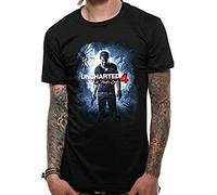 ARHAR Mens Fashion T Shirt Funny T Shirt Mens Uncharted 4 Thief Cover T Shirt Black L
