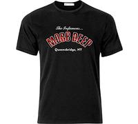 ARHAR Mobb Deep Queensbridge, Ny Red Camo Detail Hip Hop T Shirt Black Black L