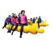 ARHEORMUH Field Day Games Set, 2 PCS Team Building Outdoor Activities Dragon Boat Game for 4-12 Players for Home School Company(12 seats/L-7.5M)