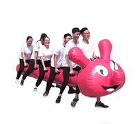 ARHEORMUH Field Day Games Team Building Outdoor Activities Dragon Boat Group Collaboration Gaming for 4-12 Players Home School Company(Pink,6 seats/L-4M)