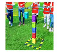 ARHEORMUH Group Learning Activity Team Building Tower Games,Field Day Teamwork Game for Schools Offices And Community Centers(Multi-colored,10PCS)