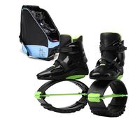 ARHEORMUH Kangaroo Jump Shoes Jumping Shoes with Storage Bag, 35-43 EU Black Unisex Fitness Training Anti Gravity Bounce Running Boots(L 38-40EU)