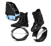 ARHEORMUH Kangaroo Jump Shoes Unisex Fitness Jumping Bounce Shoes, 33-44EU Sports Fun Running Moon Shoes Low Impact Rebound Shoes with Storage Bag(L 36-38EU)