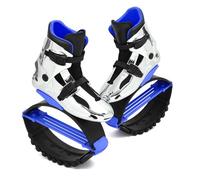 ARHEORMUH Kangaroo Jumps Shoes 4T Spring Professional Bounce Shoes Low-Impact Fitness Knee Protection 36-44 EU Moon Boots for Running Jumping(Blue,XXL 42-44EU)