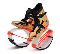 ARHEORMUH Kangaroo Jumps Shoes Gold Fitness Bounce Shoes for Women and Men, Low Impact Rebound Jumping Training Moon Boots for Knee Protection(L 36-38EU)