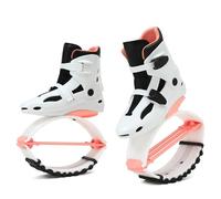 ARHEORMUH Kangaroo Jumps Shoes White Pink Low Impact Rebound Shoe Fits Jumping for Extra Calorie Burn, Running, Virtual Fitness Classes(M 33-35EU)