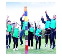 ARHEORMUH Team Building Tower Games for Adults Work, Outdoor Activities School Classrooms Corporate Training Fun Games(Red,5PCS)