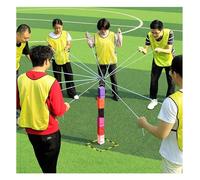 ARHEORMUH Team Tower Building Block Stacking Game Set, Outdoor Party Games for Adults, Promoting Communication(Green,5PCS)